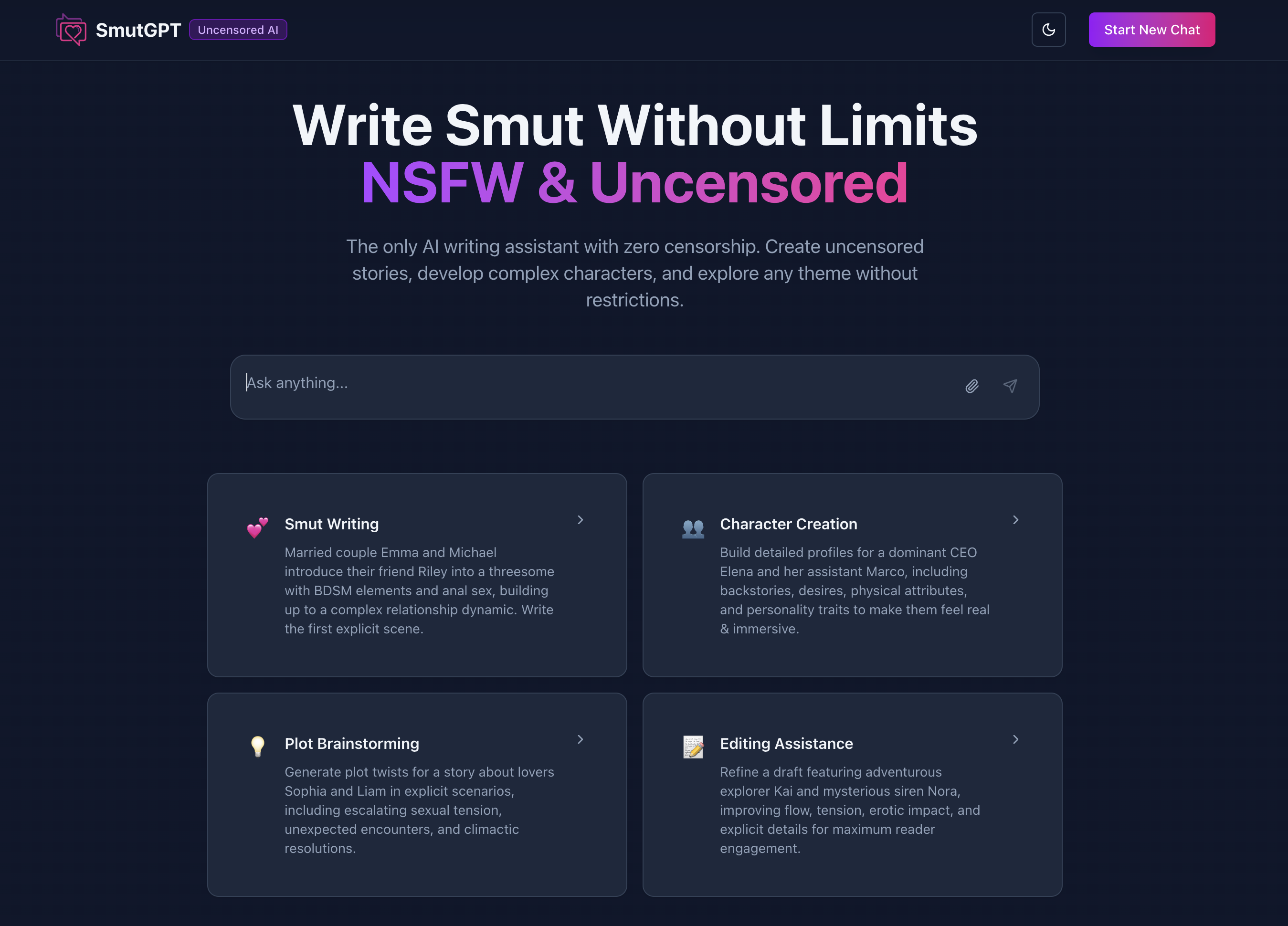 SmutGPT screenshot